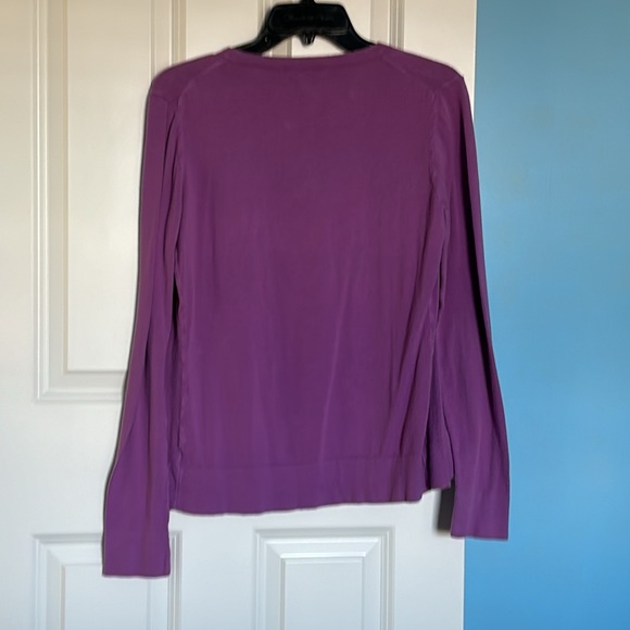 Purple button up cardigan - Picture 4 of 4